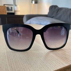 Black Matte Metal Frame Sunglasses